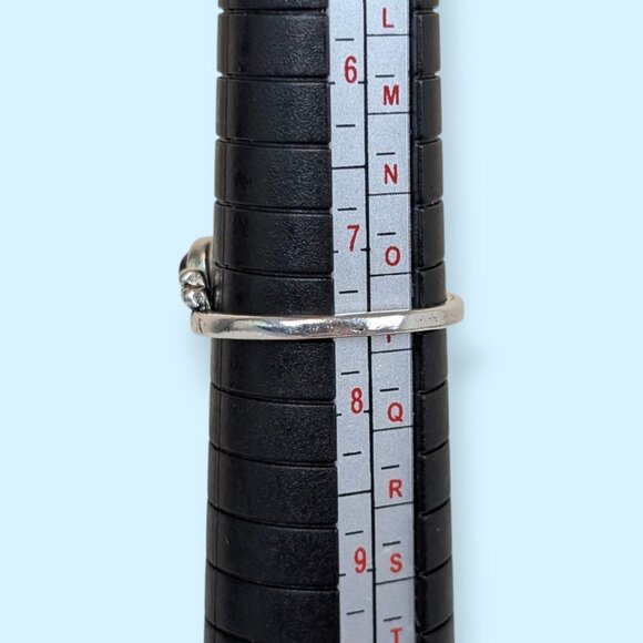 (3/$20) Black Cabochon & Dot Band Ring - Picture 6 of 6